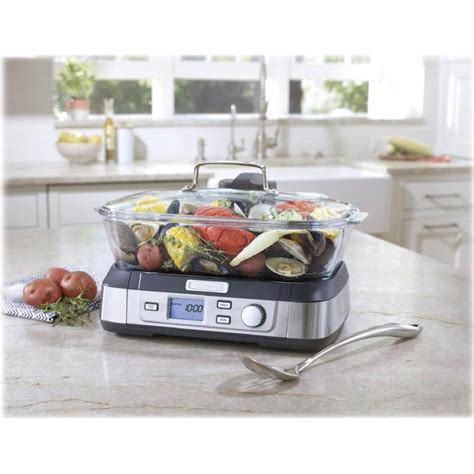 stainless steel steam box for grill|Cuisinart STM.